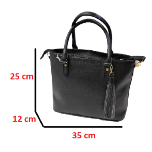 Bolsa Dama Piel Negra Yuli - Image 4