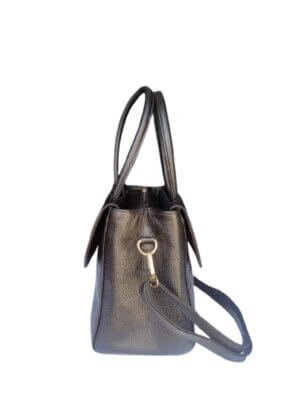 Bolsa Dama Piel Yadira Negra - Image 4
