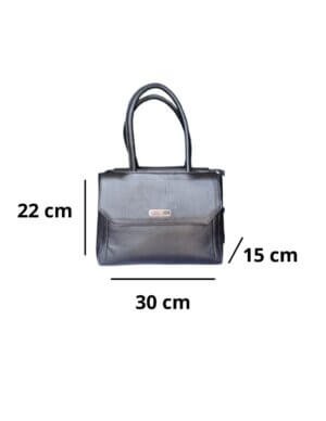 Bolsa Dama Piel Yadira Negra - Image 5