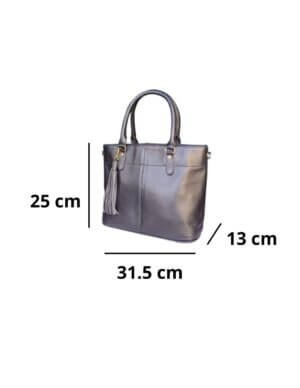 Bolsa Dama Piel July Negro - Image 5